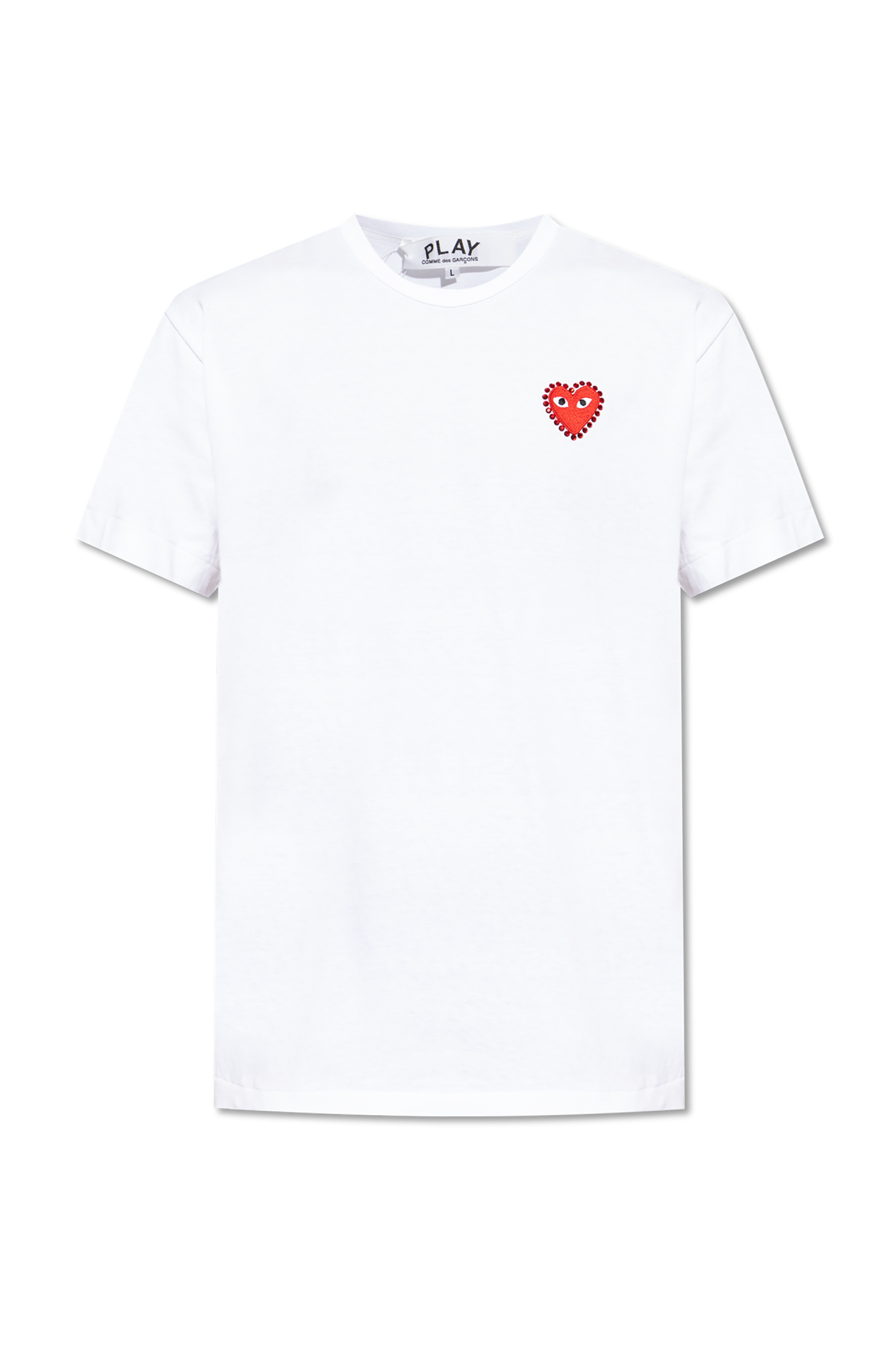 Tシャツ・カットソー Comme Des Garcons Comme Des Ga T-Shirt Con Paillettes 即発] COMME des GARCONS CDG ロゴ カットソー Tシャツ (COMME